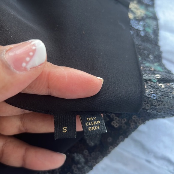 Cynthia Rose Hollywood Glamorous sequined mini skirt size small - Picture 4 of 9